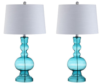 Genie 28.5" Glass LED Table Lamp - JONATHAN Y